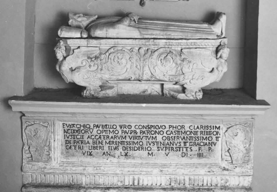 sarcofago di Persio Aurelio (attribuito) (sec. XVI)