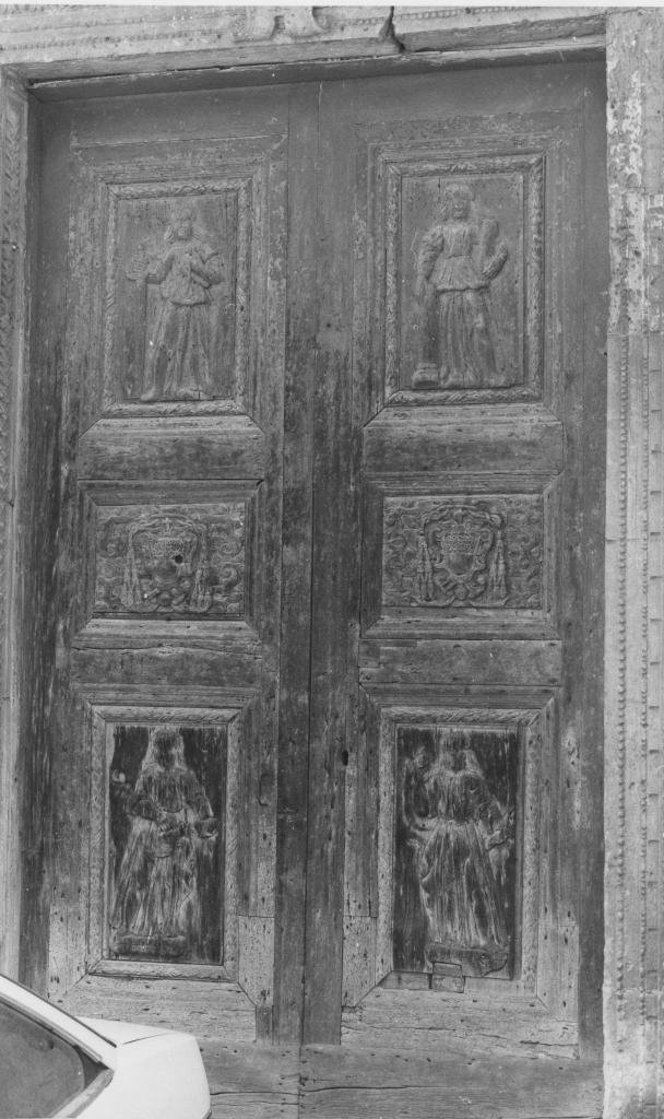 porta - a due battenti - bottega Italia meridionale (seconda metà sec. XVII)