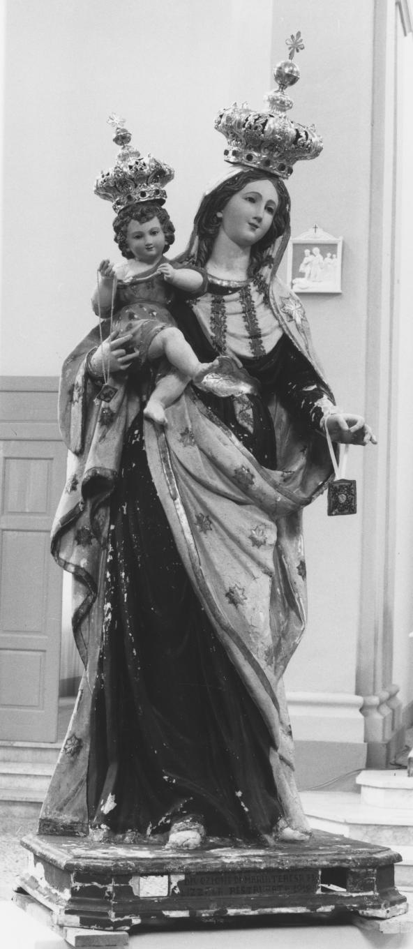 Madonna del Carmelo (statua) - bottega napoletana (prima metà sec. XIX)