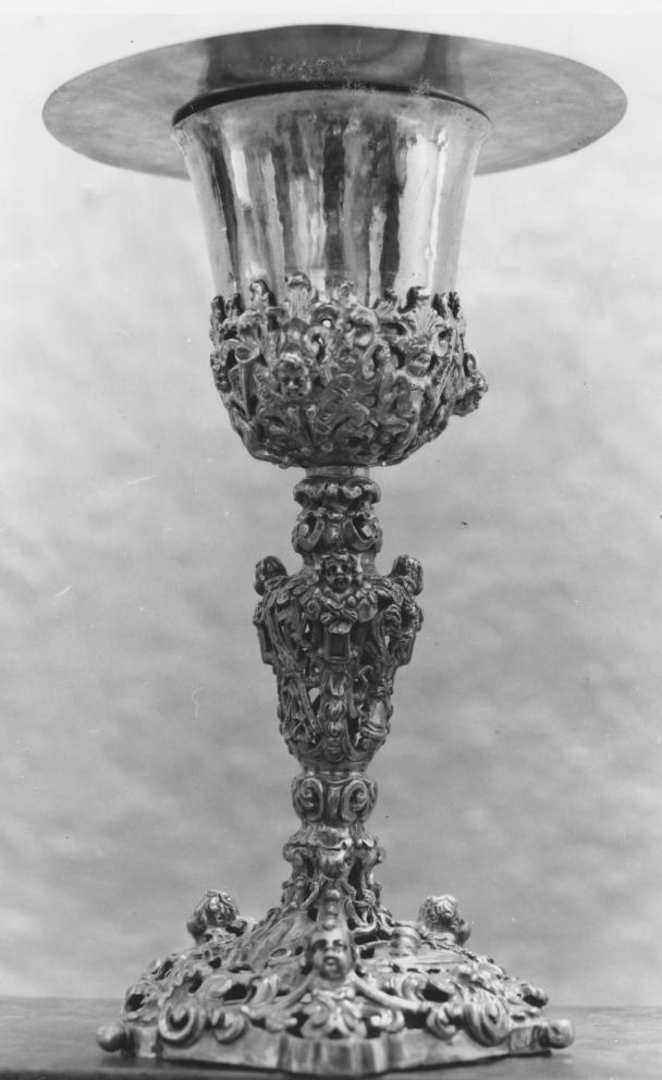 calice - bottega napoletana (fine/inizio secc. XVII/ XVIII)
