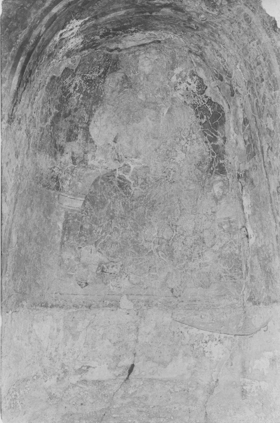 Cristo in trono (decorazione pittorica) - ambito lucano (sec. XIII)