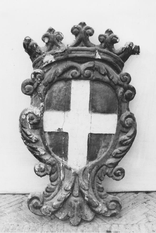 stemma (decorazione plastico-pittorica) - bottega Italia meridionale (sec. XVII)