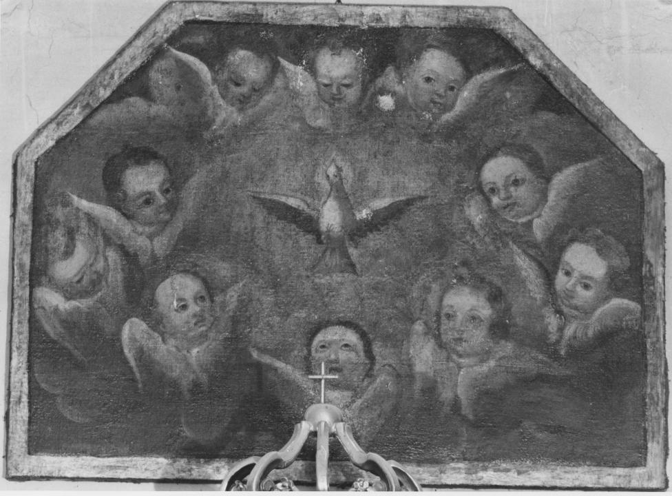 colomba dello Spirito Santo e cherubini (dipinto) - ambito Italia meridionale (primo quarto sec. XVIII)