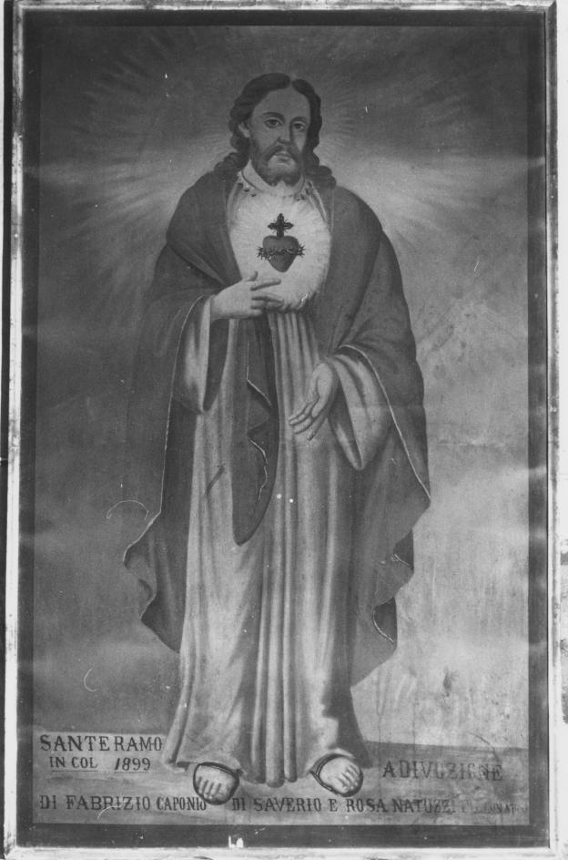 Sacro Cuore di Gesù (dipinto) - ambito Italia meridionale (sec. XIX)