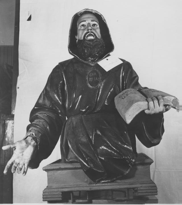 San Francesco di Sales (statua processionale) - bottega Italia meridionale (fine/inizio secc. XVIII/ XIX)