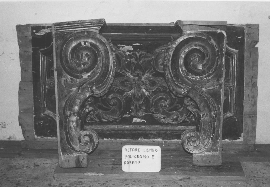 altare, frammento - bottega Italia meridionale (inizio sec. XVIII)