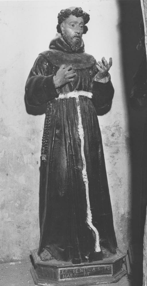 San Francesco d'Assisi (statua) - bottega lucana (sec. XVII)