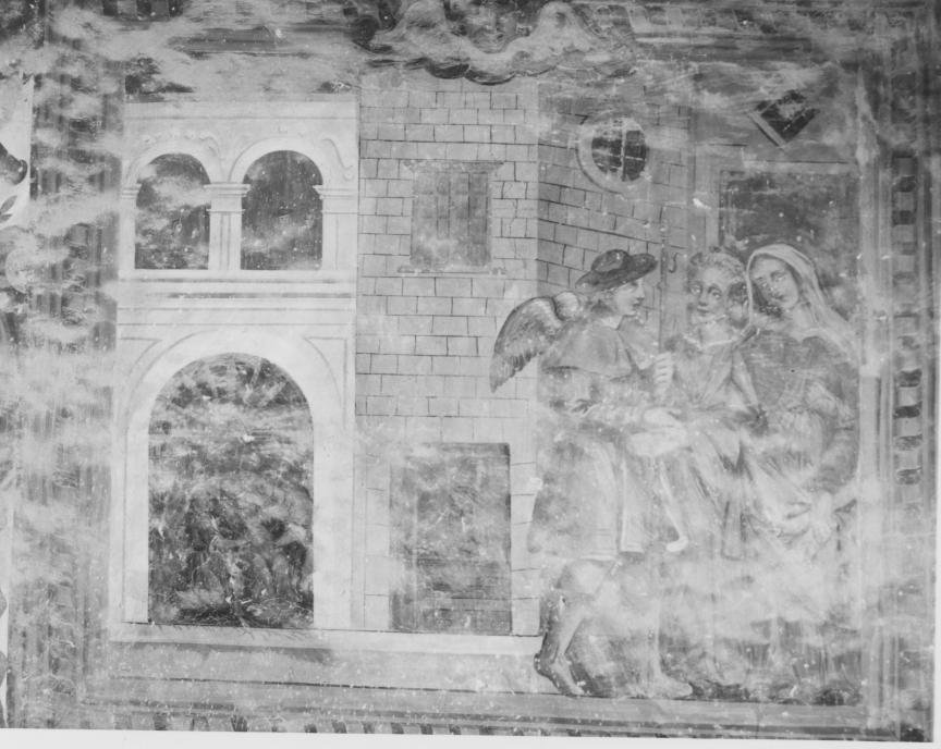 annuncio della nascita di San Francesco (dipinto, elemento d'insieme) di Pietro di Gianpietro di Brienza (sec. XVIII)