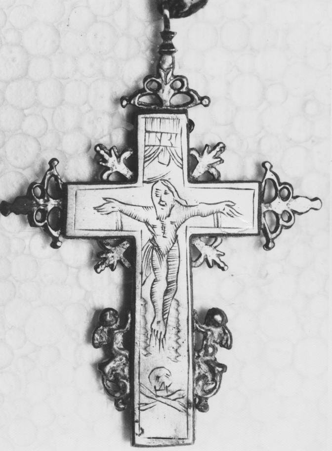 reliquiario - a croce - bottega napoletana (sec. XVIII)