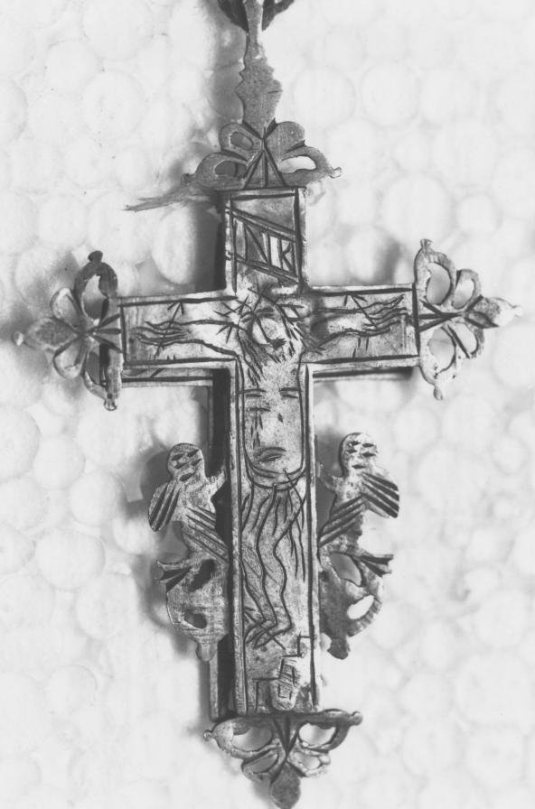 reliquiario - a croce - bottega napoletana (seconda metà sec. XVIII)