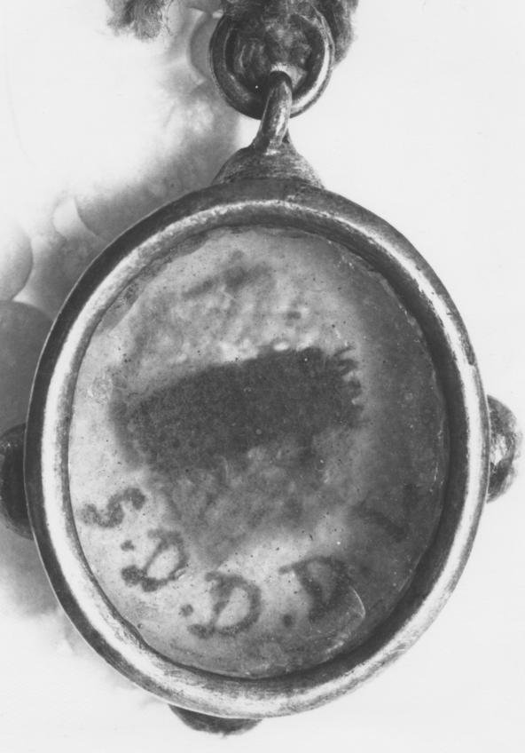 reliquiario a capsula - a medaglione - bottega napoletana (inizio sec. XIX)