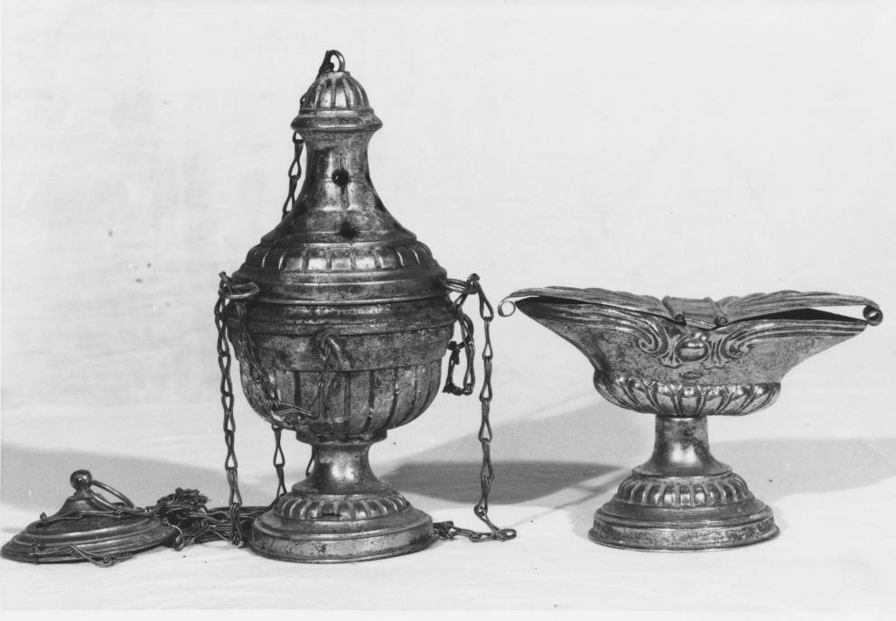 turibolo, elemento d'insieme - bottega napoletana (fine sec. XIX)