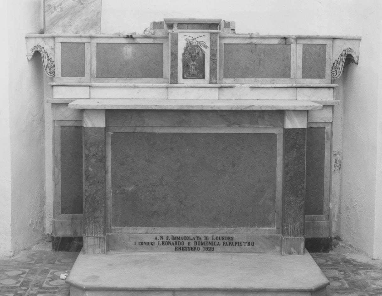 altare - bottega lucana (sec. XX)