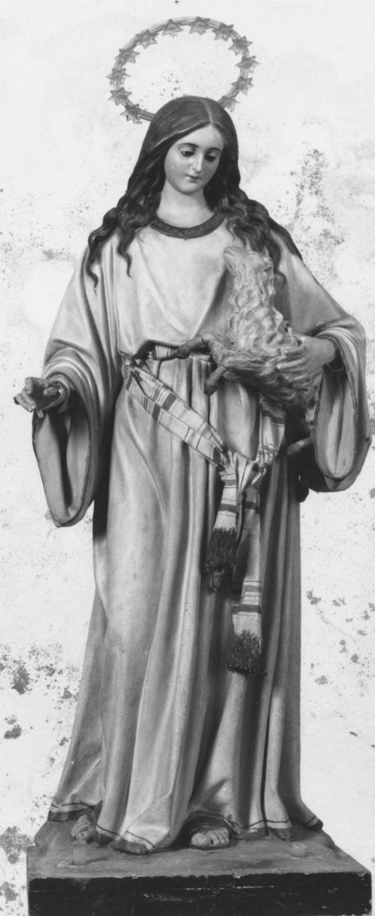 Sant'Agnese (statua) di Troso Arturo (bottega) (sec. XX)