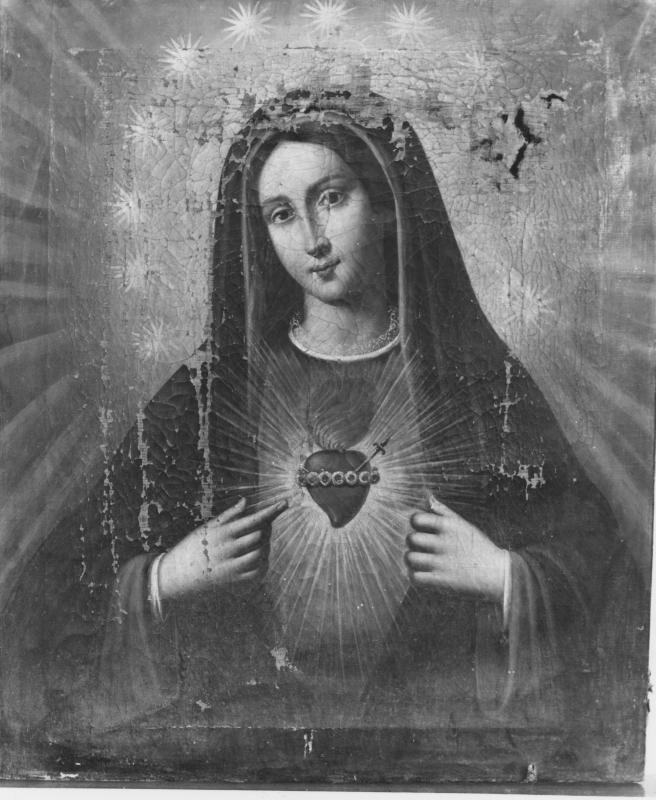 Sacro Cuore di Maria (dipinto) - ambito lucano (fine/inizio secc. XIX/ XX)