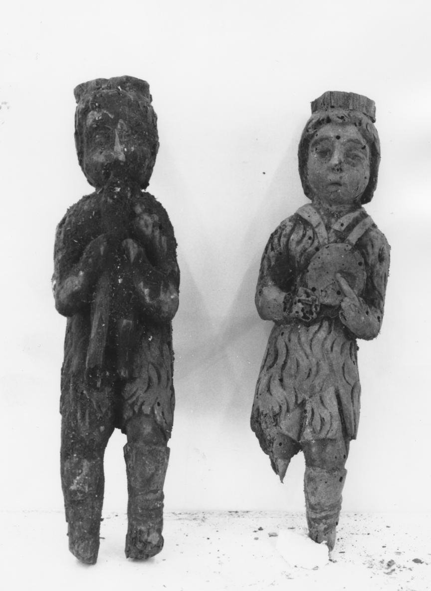 statua, elemento d'insieme - bottega Italia meridionale (seconda metà sec. XVII)