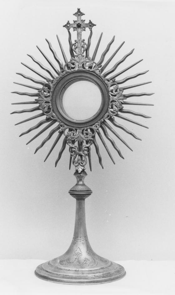 ostensorio - a raggiera - bottega napoletana (fine sec. XIX)