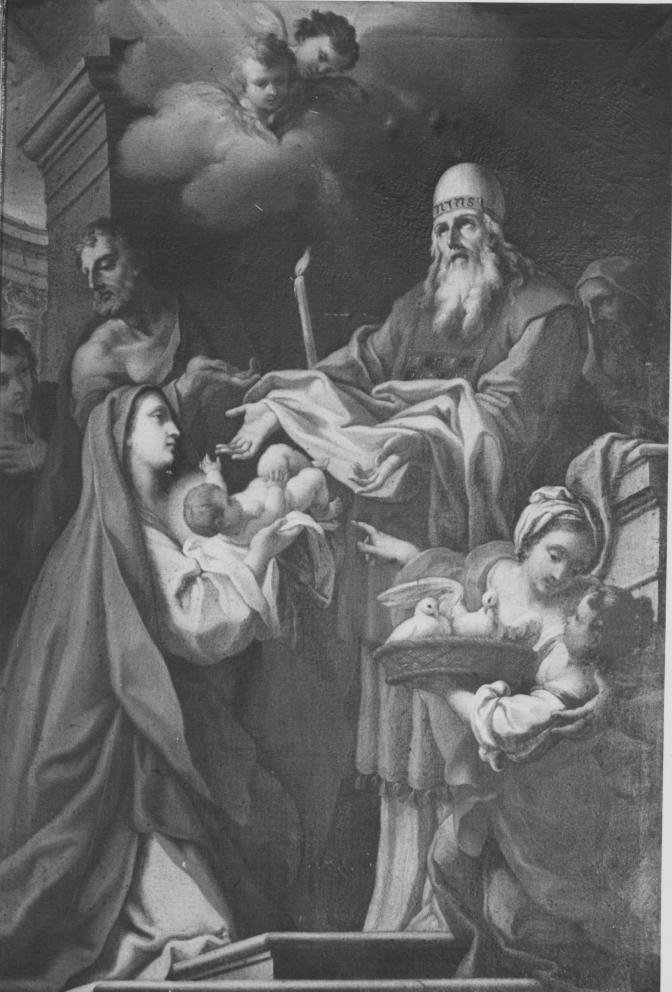 presentazione di Gesù al tempio (dipinto) - ambito napoletano (prima metà sec. XVIII)