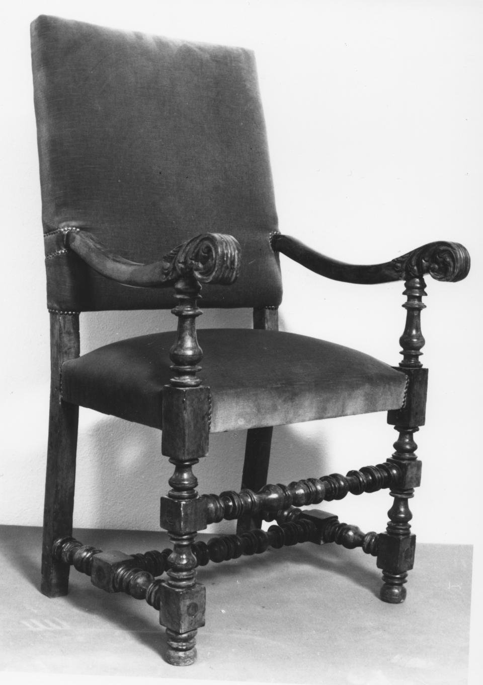 poltrona - bottega lucana (sec. XIX)