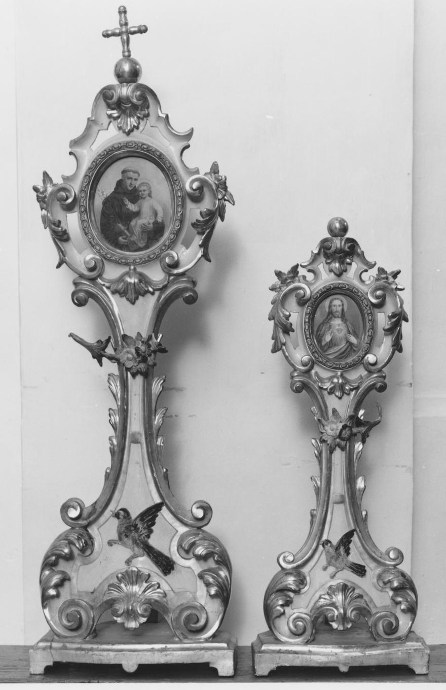 reliquiario - a ostensorio, serie di Calace Francesco (attribuito) (sec. XX)