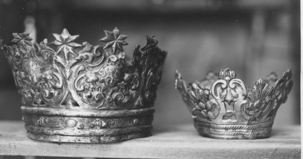 corona da statua, serie - bottega napoletana (sec. XIX)