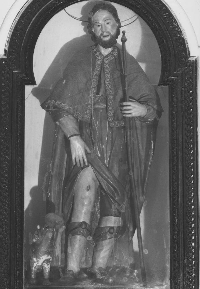 San Rocco da Montpellier (statua) - bottega lucana (prima metà sec. XIX)