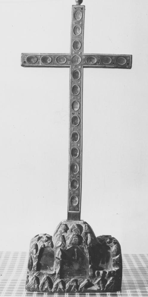 reliquiario - a croce - bottega napoletana (sec. XVII)