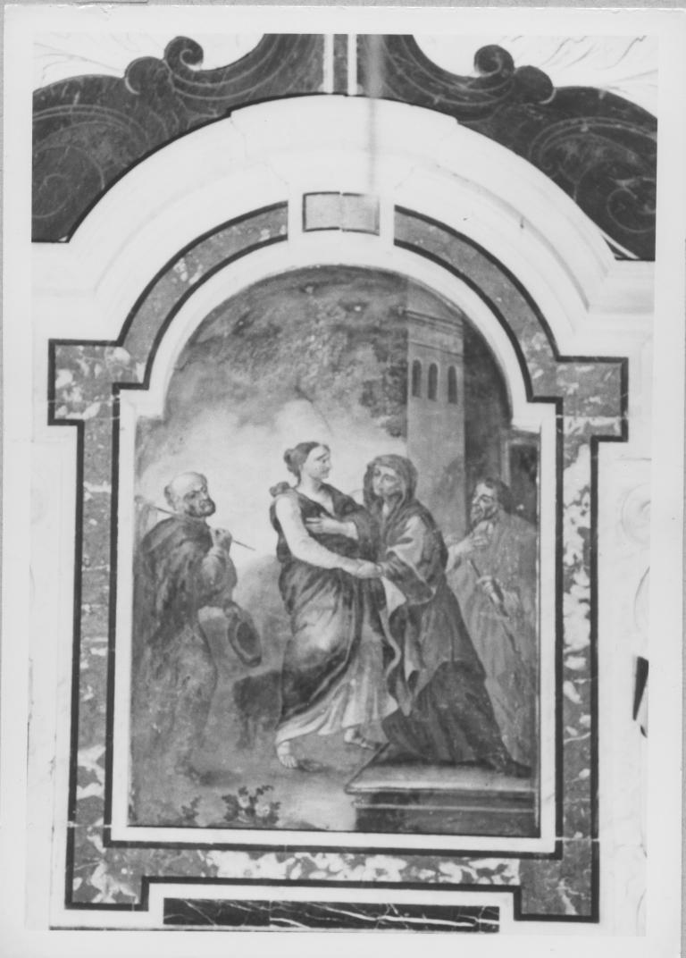 visitazione (dipinto) di Bonamassa Nunzio Nicola (attribuito) (sec. XVIII)