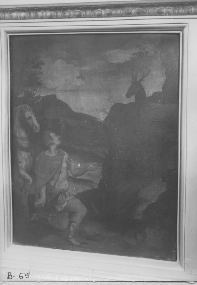 visione di sant'Eustachio (dipinto) di Santafede Fabrizio (sec. XVI)