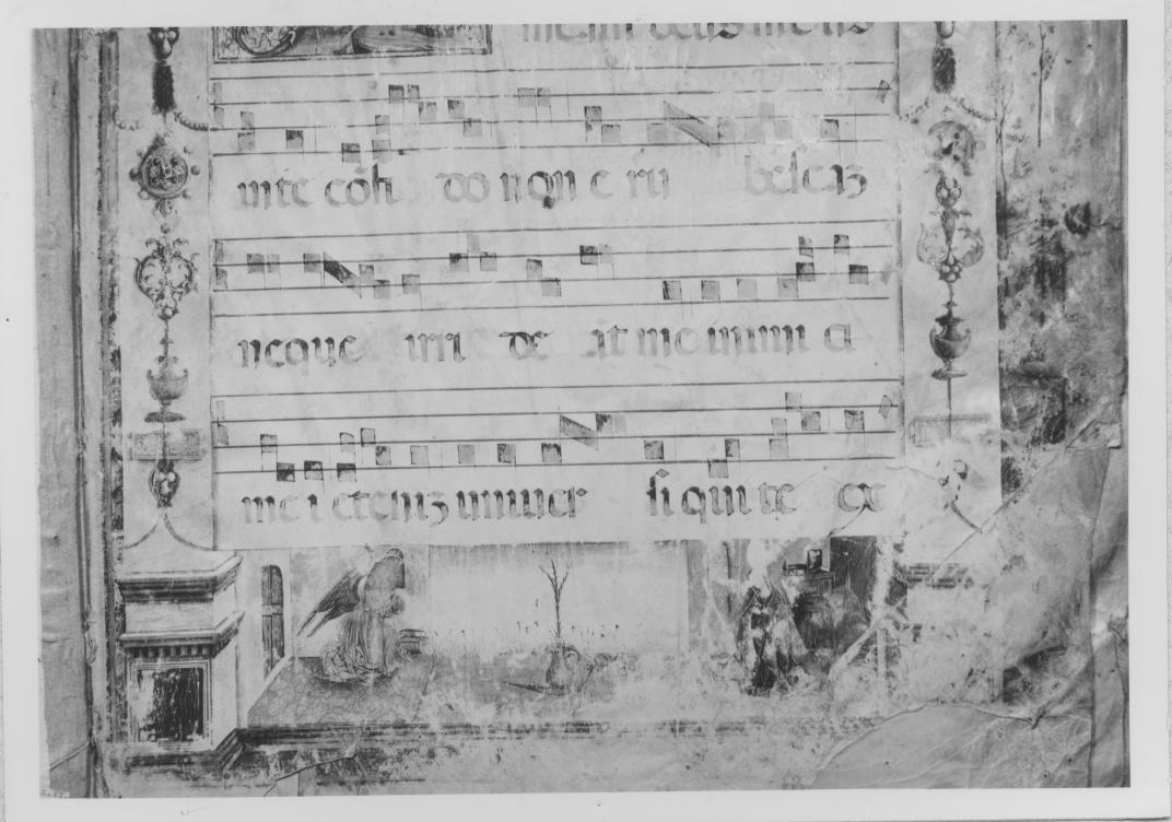 Annunciazione (miniatura) di Pirano Reginaldo (e aiuti) (sec. XVI)