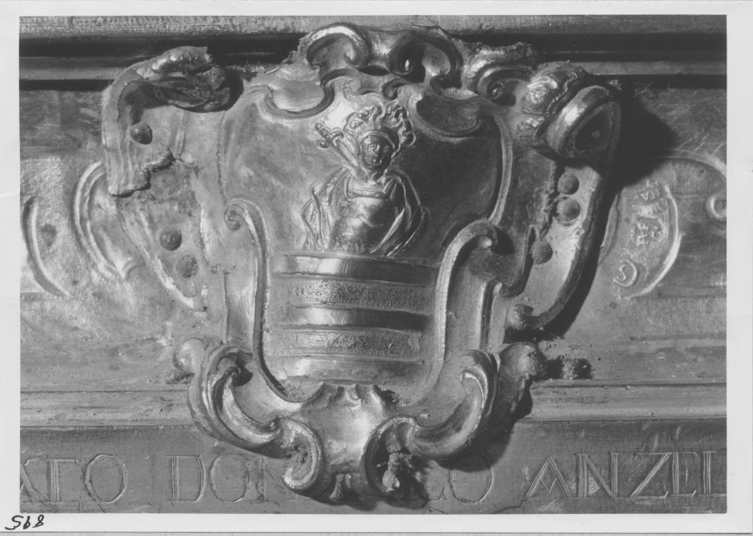 tronetto per esposizione eucaristica di Schisano Carlo (sec. XVIII)