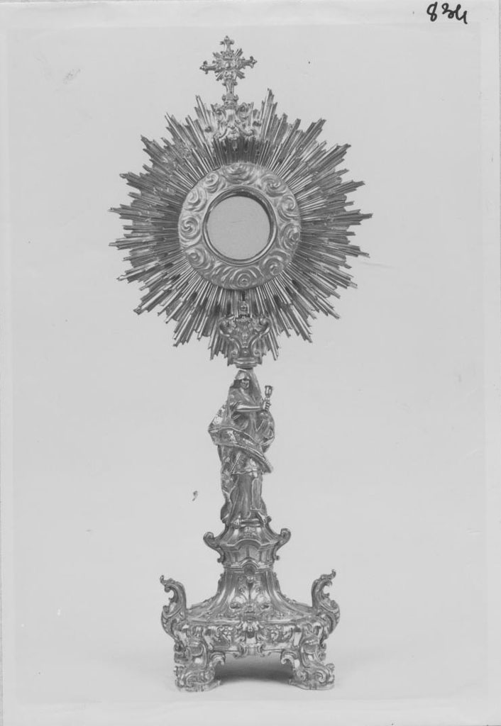 ostensorio - a raggiera - manifattura napoletana (seconda metà sec. XVIII)