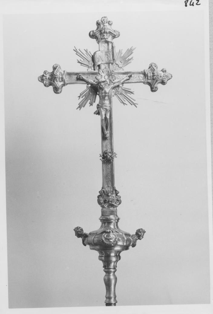 croce processionale di Napolitano Marcantonio (sec. XVIII, sec. XIX)