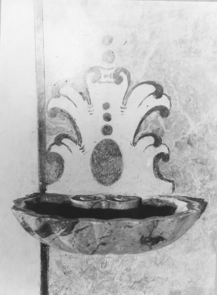 acquasantiera da parete, coppia - ambito Italia meridionale (seconda metà sec. XVIII)