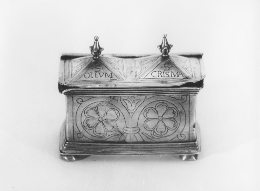 vasetti per oli santi - manifattura napoletana (seconda metà sec. XVI)