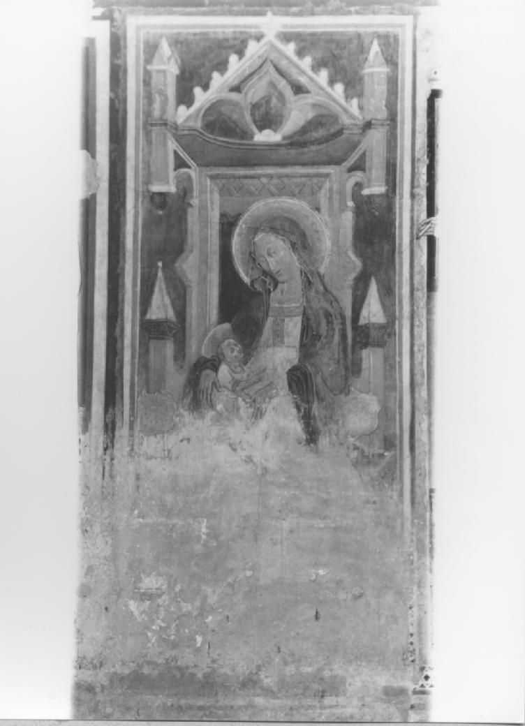 Madonna in trono con Bambino (dipinto) - ambito pugliese (sec. XV)