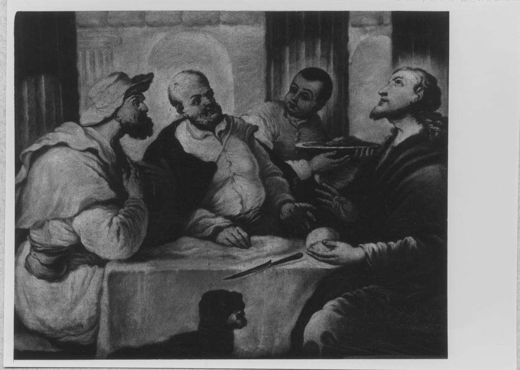 Cena in Emmaus (dipinto) di Giordano Luca (scuola) (sec. XVII)