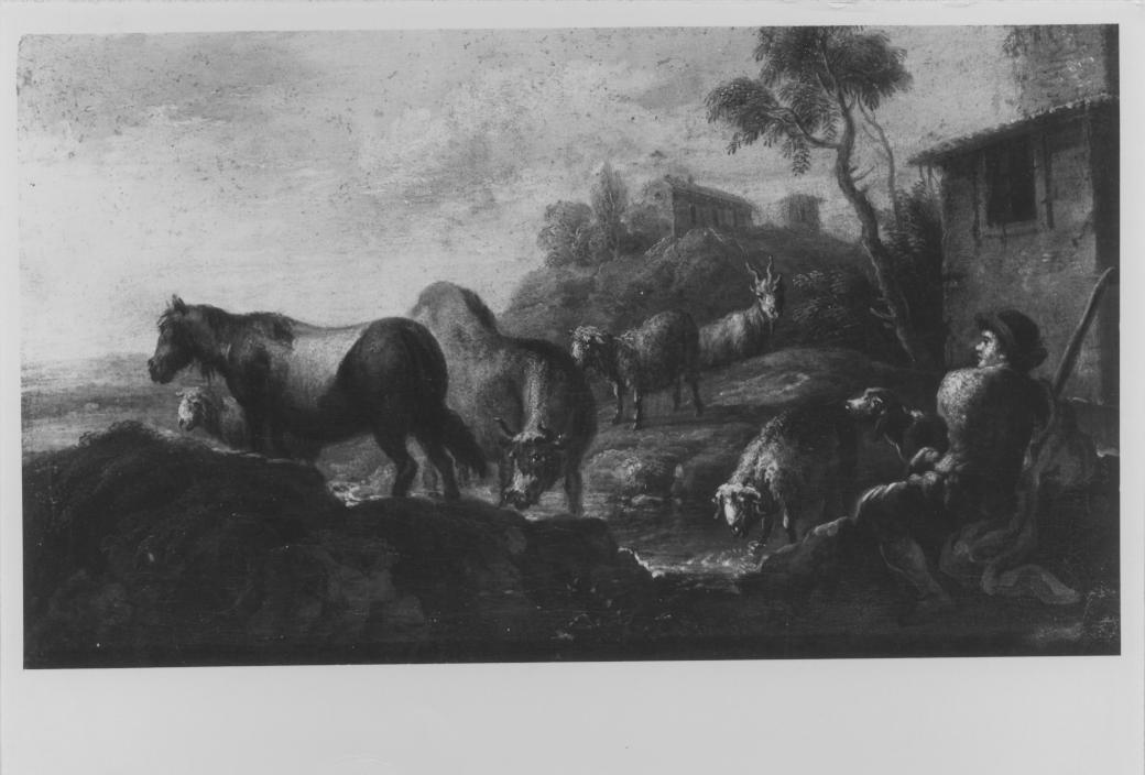 Scena campestre (dipinto) di Viso Nicola (attribuito) (prima metà sec. XVIII)