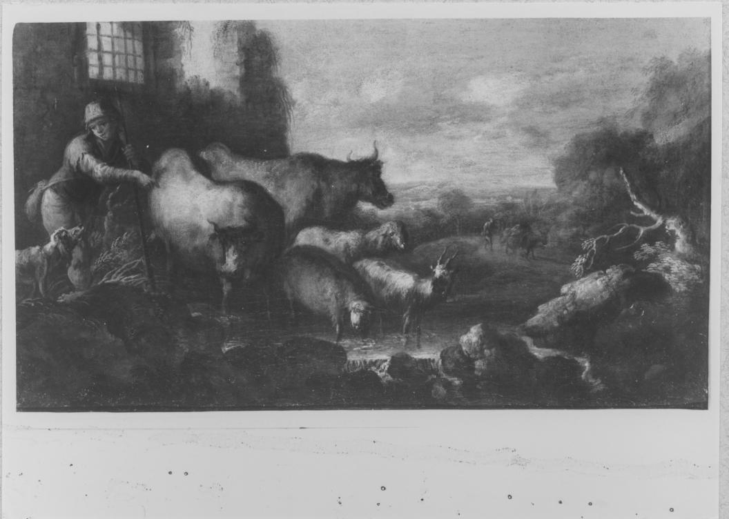 Scena campestre (dipinto) di Viso Nicola (attribuito) (prima metà sec. XVIII)