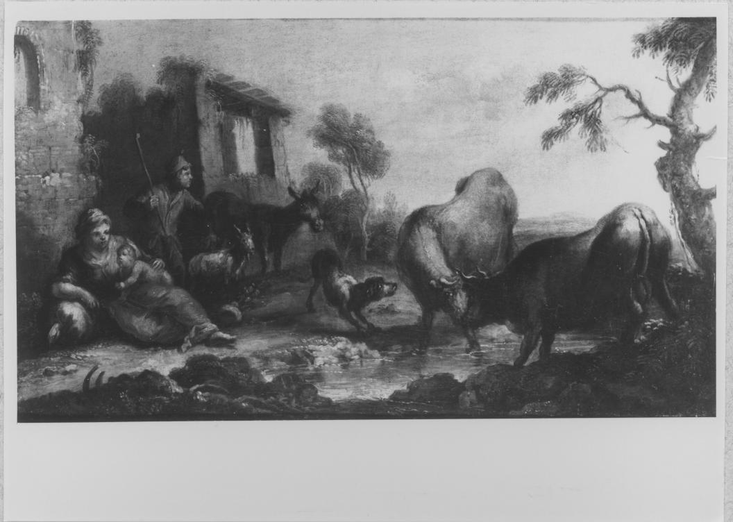 Scena campestre (dipinto) di Viso Nicola (attribuito) (prima metà sec. XVIII)