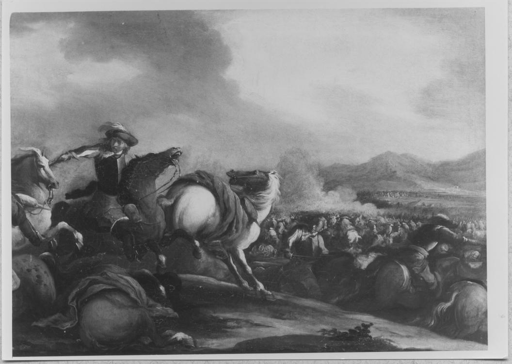 Battaglia (dipinto) di Courtois Jaques detto Borgognone (cerchia) (terzo quarto sec. XVII)