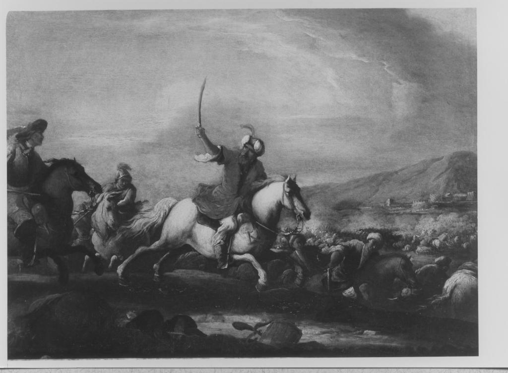 Battaglia (dipinto) di Courtois Jaques detto Borgognone (cerchia) (terzo quarto sec. XVII)