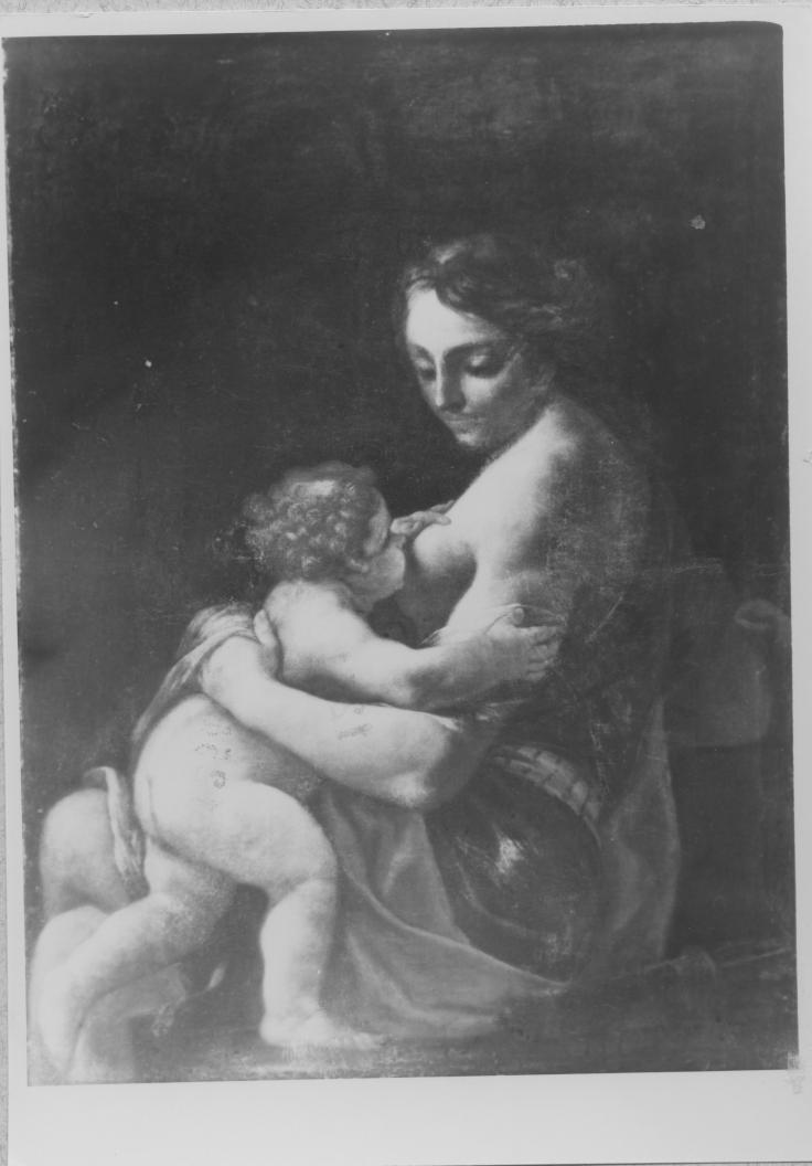Allegoria dell'Amore materno (dipinto) di Vaccaro Nicola (attribuito) (fine sec. XVII)