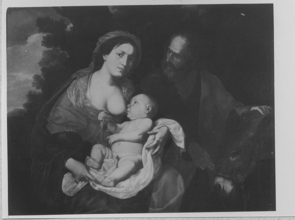 Riposo durante la fuga in Egitto (dipinto) di De Rosa Pacecco (attribuito) (sec. XVII)