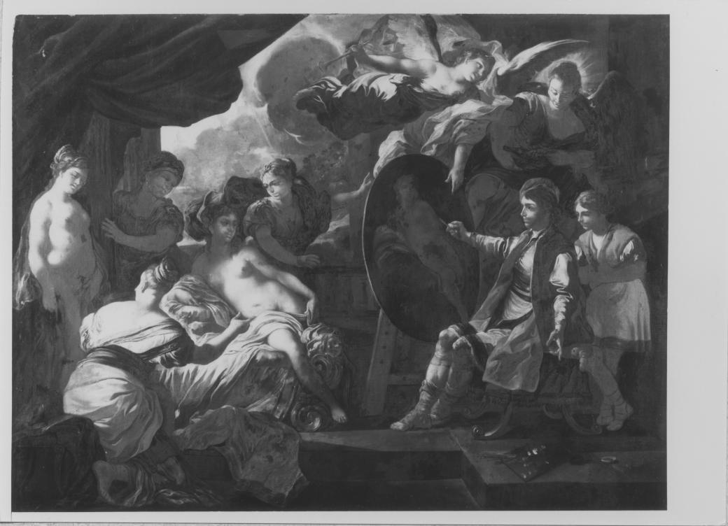 Zeusi e le donne di Crotone (dipinto) di Solimena Francesco detto Abate Ciccio (attribuito) (sec. XVII)