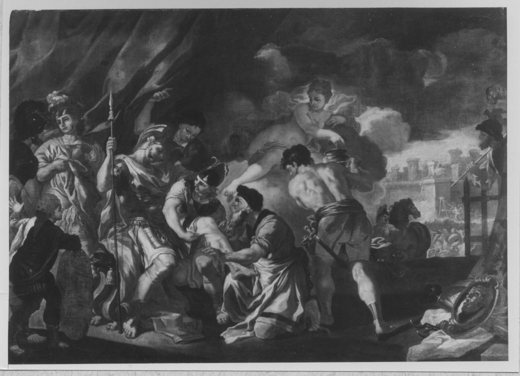 Enea ferito (dipinto) di Solimena Francesco detto Abate Ciccio (bottega) (inizio sec. XVIII)