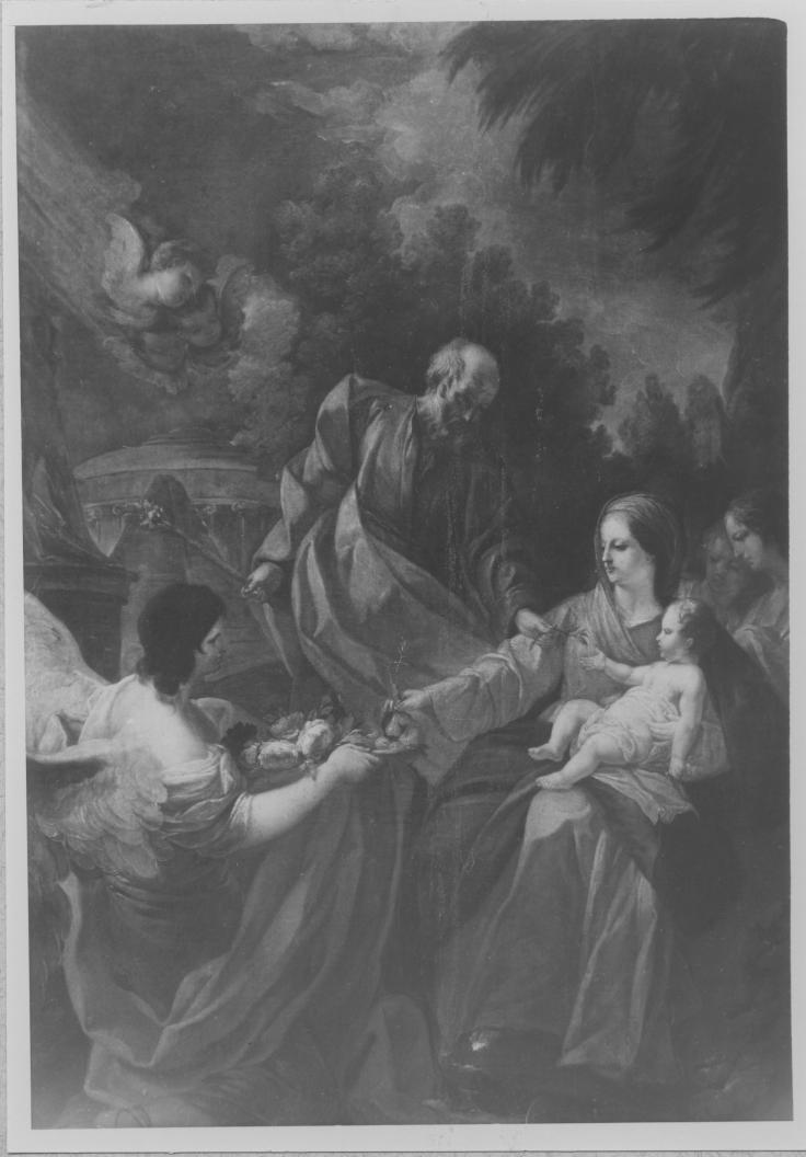 Sacra Famiglia (dipinto) di Conca Sebastiano (attribuito) (sec. XVIII)