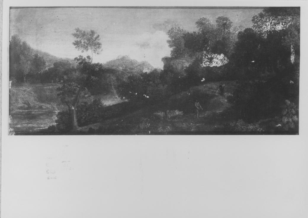 Paesaggio fluviale (dipinto) di Pagano Michele (attribuito) (primo quarto sec. XVIII)