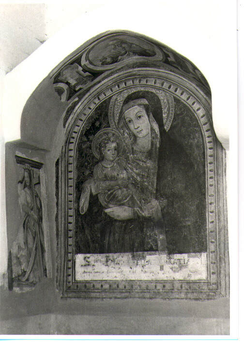 Madonna con Bambino, Sant'Elena, Dio Padre, Profeti, Madonna con Bambino e altri personaggi (dipinto) - ambito lucano (seconda metà sec. XVI)