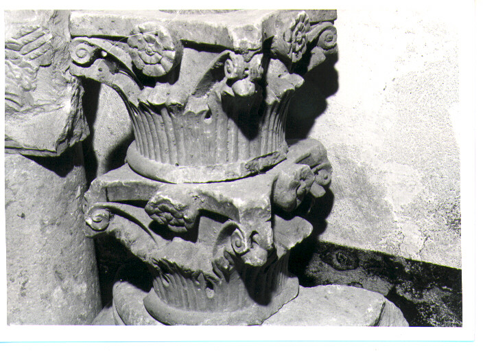 capitello, serie - bottega lucana (sec. XII)